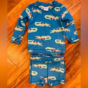 Hanna Andersson 2 piece rash guard 18-24M
